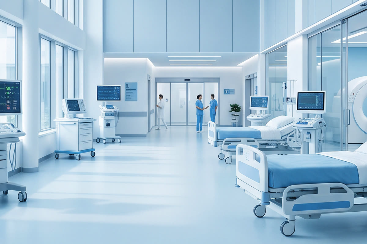 Unidad hospitalaria completa, equipada y lista para su puesta en operación.